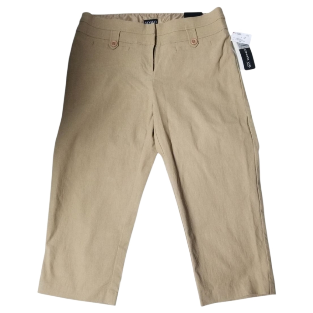 Khaki capris pants Size 10 Petite New with tags